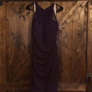 David’s Bridal Purple Short Bridesmaid Dress